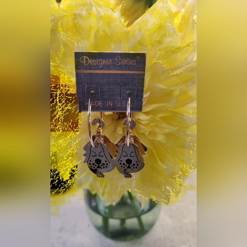 Dog Design Earrings